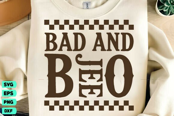 Bad and Boo Jee Svg Review: Retro Halloween Embroidery