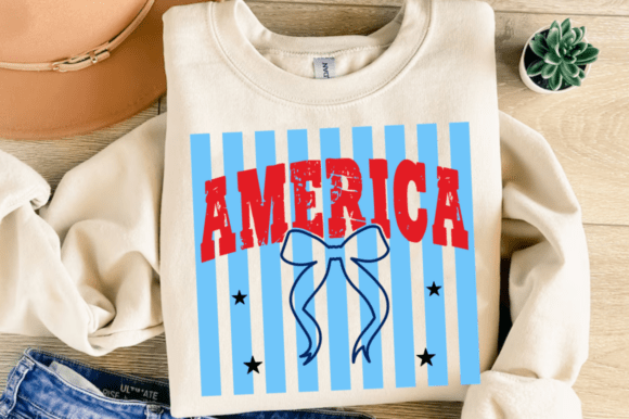Coquette 4th of July Svg, Retro America