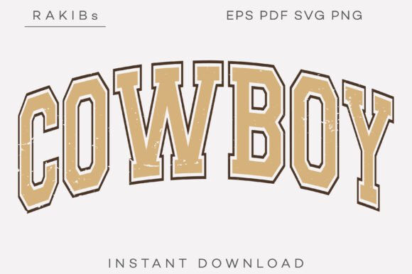 Cowboy Retro Varsity SVG PNG Shirt Review