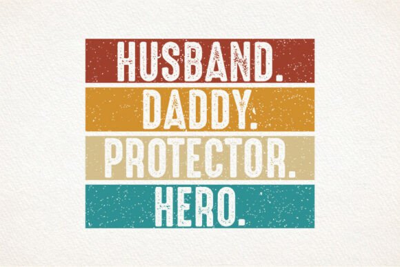 Husband Daddy Protector SVG Retro Tshirt