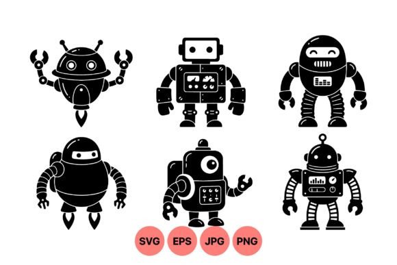 Retro Robot SVG Clipart Pack: A Designer’s Embroidery Review