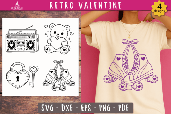 Retro Valentine SVG Cute Vintage Love Review